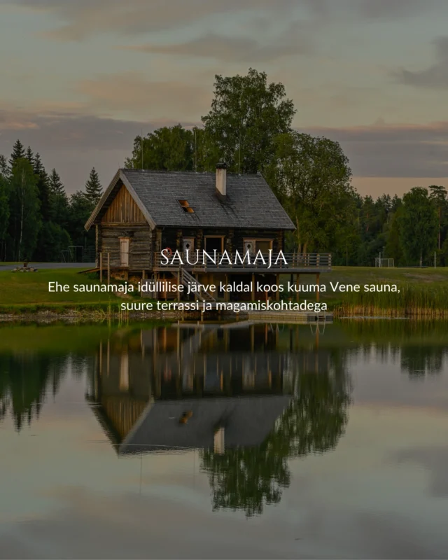 Saage tuttavaks – ehe saunamaja otse idüllilise Toosikannu järve kaldal koos lõõgastava Vene sauna, suure väliterrassi ja privaatse ujumisalaga kuni 15 inimesele – Toosikannu Saunamaja. 

Pole paremat viisi lõõgastumiseks kui kuum leil, värskendav järvevesi ja mõnus seltskond – seda kõike otse looduse rüpes! 💚

💧Saunamaja broneerimiseks kirjuta meile: info@toosikannu.ee